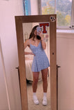 Lovely A line Spaghetti Straps Printed Satin Short Homecoming Dress 17th Birthday Outfits HZ1024