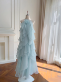 Lovely A Line Halter Chiffon Long Prom Dress,Formal Dress HZ1024