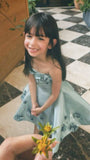 Pretty A Line Strapless Satin Applique Flower Girl Dress HZ1024