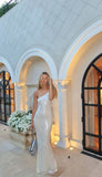 Sparkly Mermaid One Shoulder Sequin Long Prom Dress, Evening Dress HZ1024