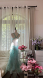 Gorgeous Mermaid Sweetheart Chiffon Sequin Beaded Long Prom Dress, Evening Dress HZ1024