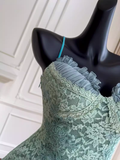 Cute A line Spaghetti Straps Lace Birthday Outfit Homecoming Dress HZ1024