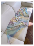Fairytale A Line Ombre Chiffon Straps Long Prom Dress HZ1024